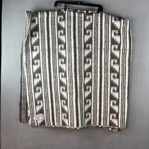 Fruto Del Telar Wool Throw Blanket 63 x 67 1/2 As Is